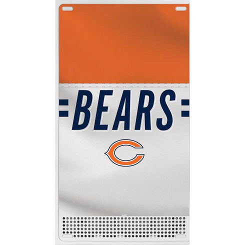 NFL Chicago Bears White Striped Xbox Series S Console Skin